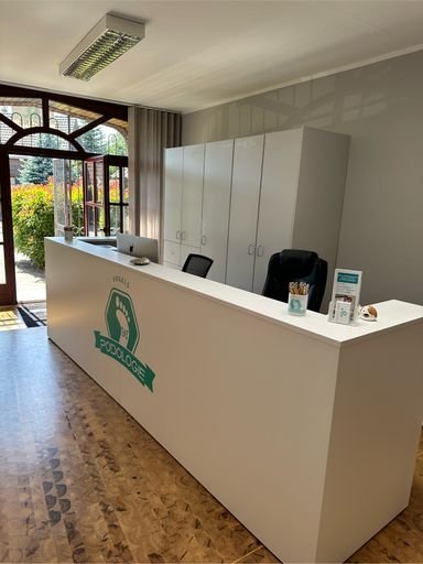 Praxis Krefeld – Empfang Podologie Vogels