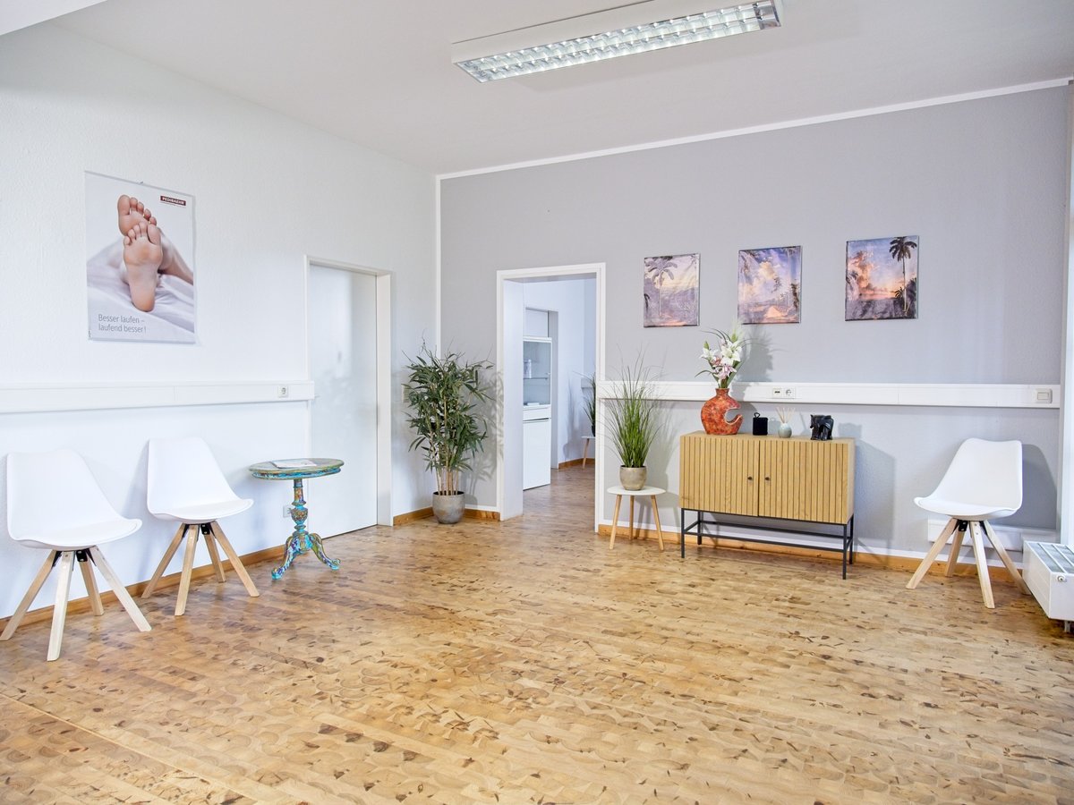 Wartezimmer Praxis Podologie Vogels Krefeld